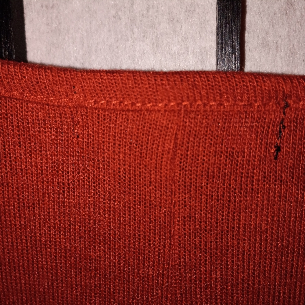Dark Orange Tiger Studded Graphic Women's Tunic Studded Top - Picture 14 of 14